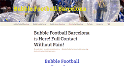 Desktop Screenshot of bubblefootballbarcelona.org