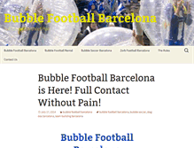 Tablet Screenshot of bubblefootballbarcelona.org
